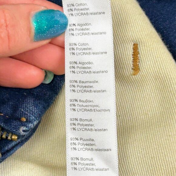 Spanx Signature Straight Jeans Shaping Stretch Waist Denim Pants High Waist 28 - Picture 12 of 12